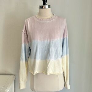 Spiritual Gangster Mazzy Rainbow Tie Dye Fleece
Sweatshirt, Small